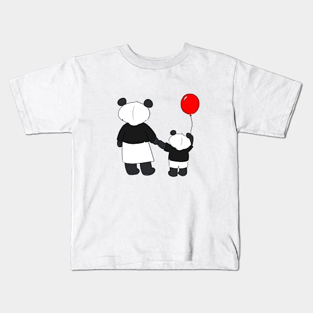 Mama Panda Kids T-Shirt by Band of The Pand